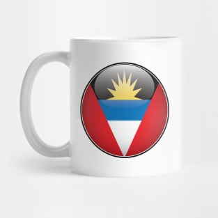 Antigua and Barbuda National Flag Glossy Button Mug